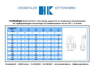 Schäkelbügel für Feuerverzinkereien